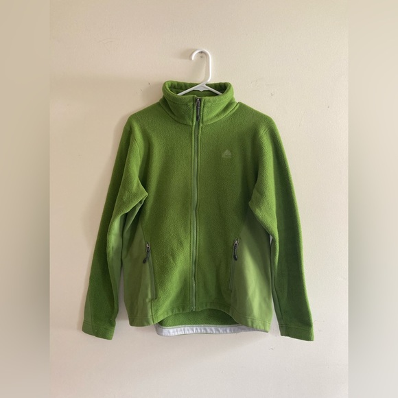 Nike ACG Jackets & Coats Nike Acg Fit Therma Fleece Zip Up Jacket Green Outdoor Athleisure
